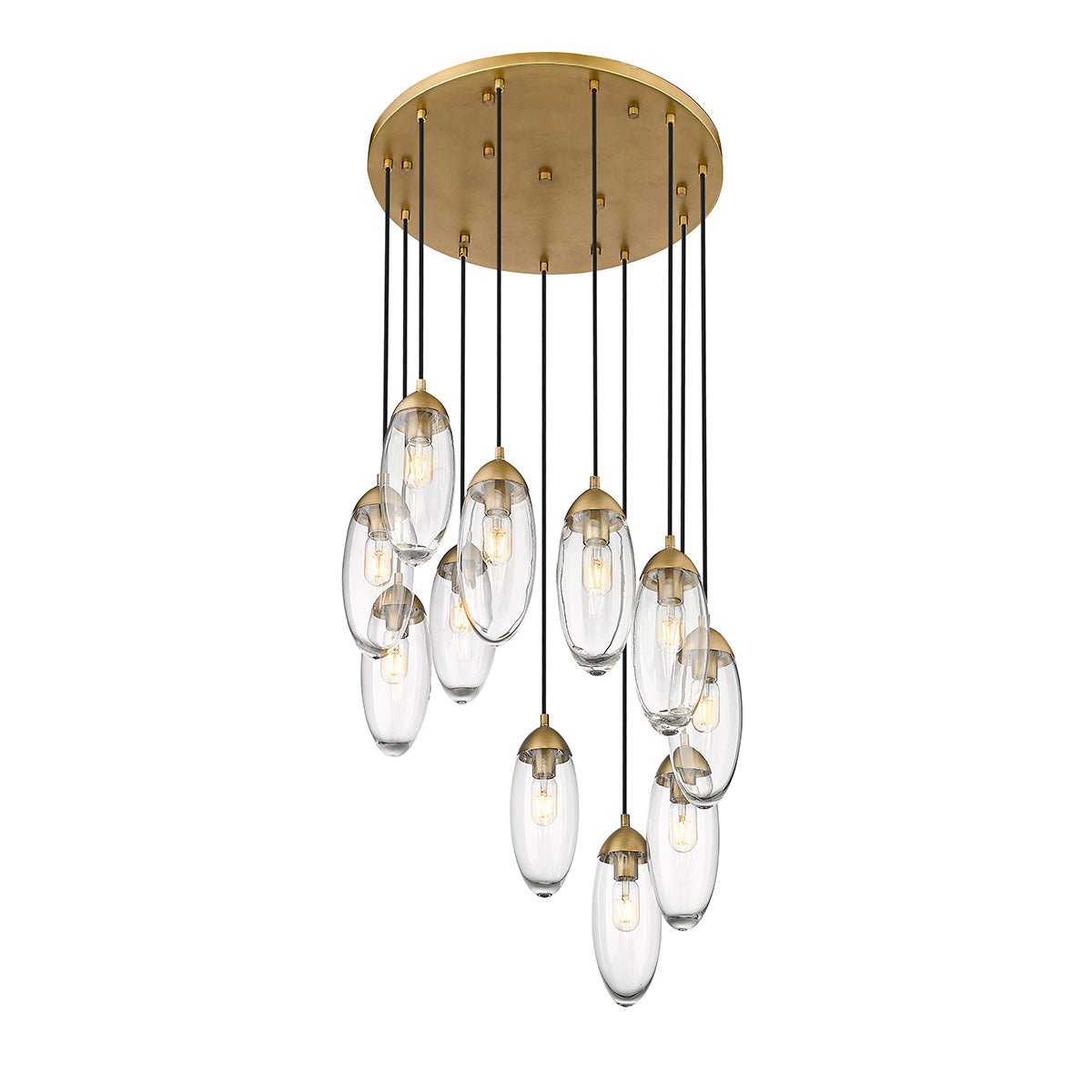 Chandelier Arden - Laiton frotté 24" by Z - Lite | Luminaires & cie