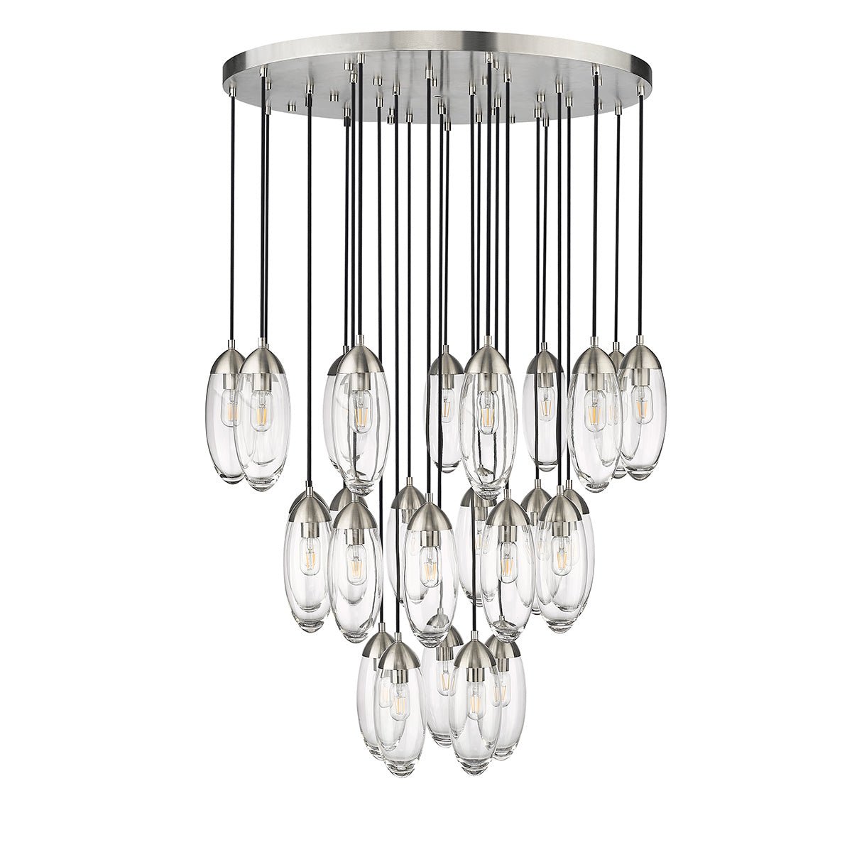 Chandelier Arden - Nickel brossé 36" by Z - Lite | Luminaires & cie