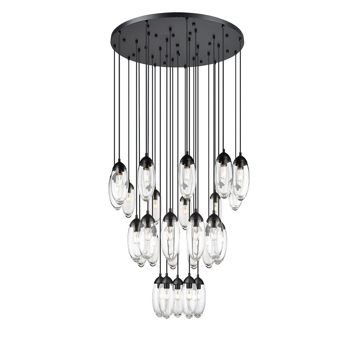 Chandelier Arden - Noir mat 36" by Z - Lite | Luminaires & cie