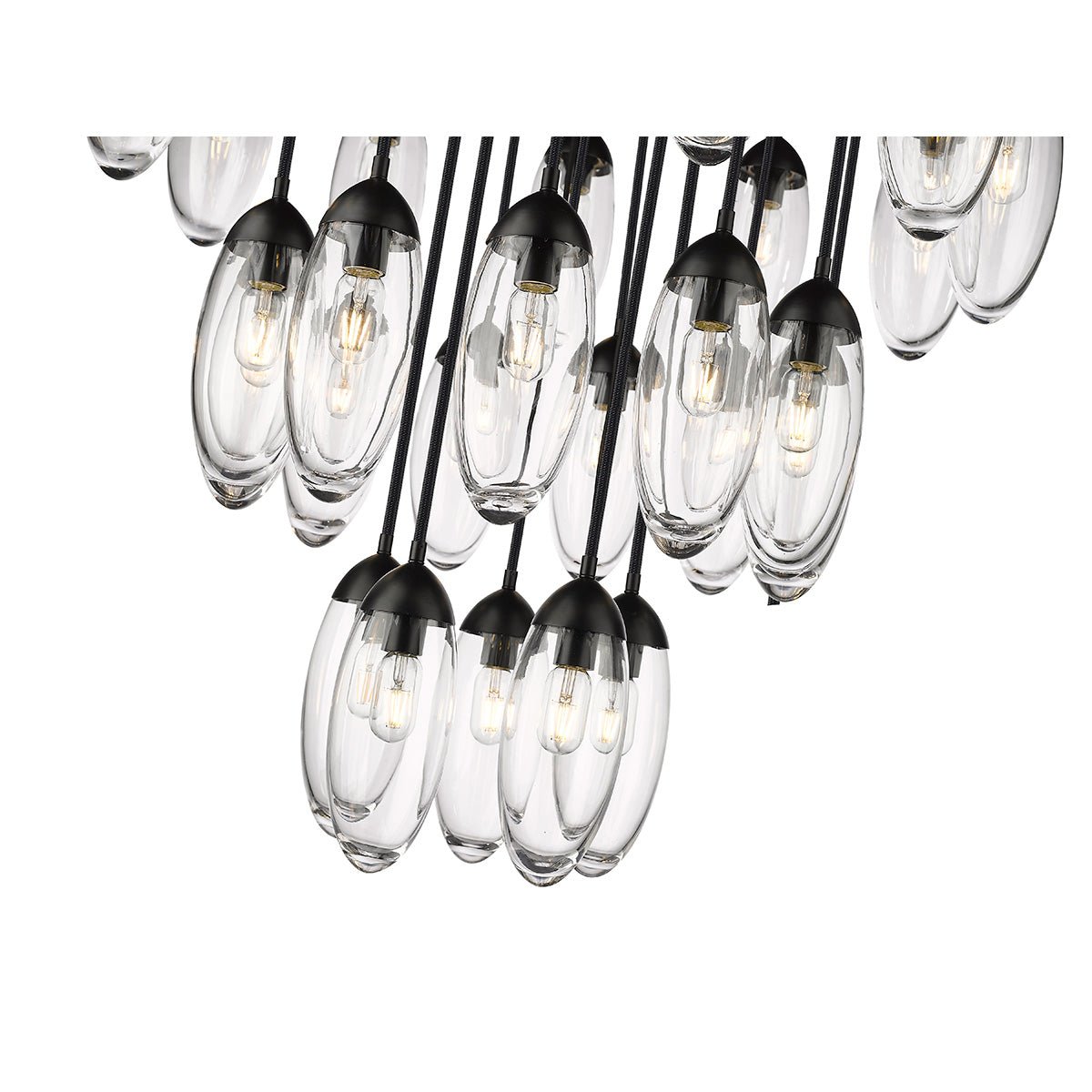 Chandelier Arden - Noir mat 36" by Z - Lite | Luminaires & cie