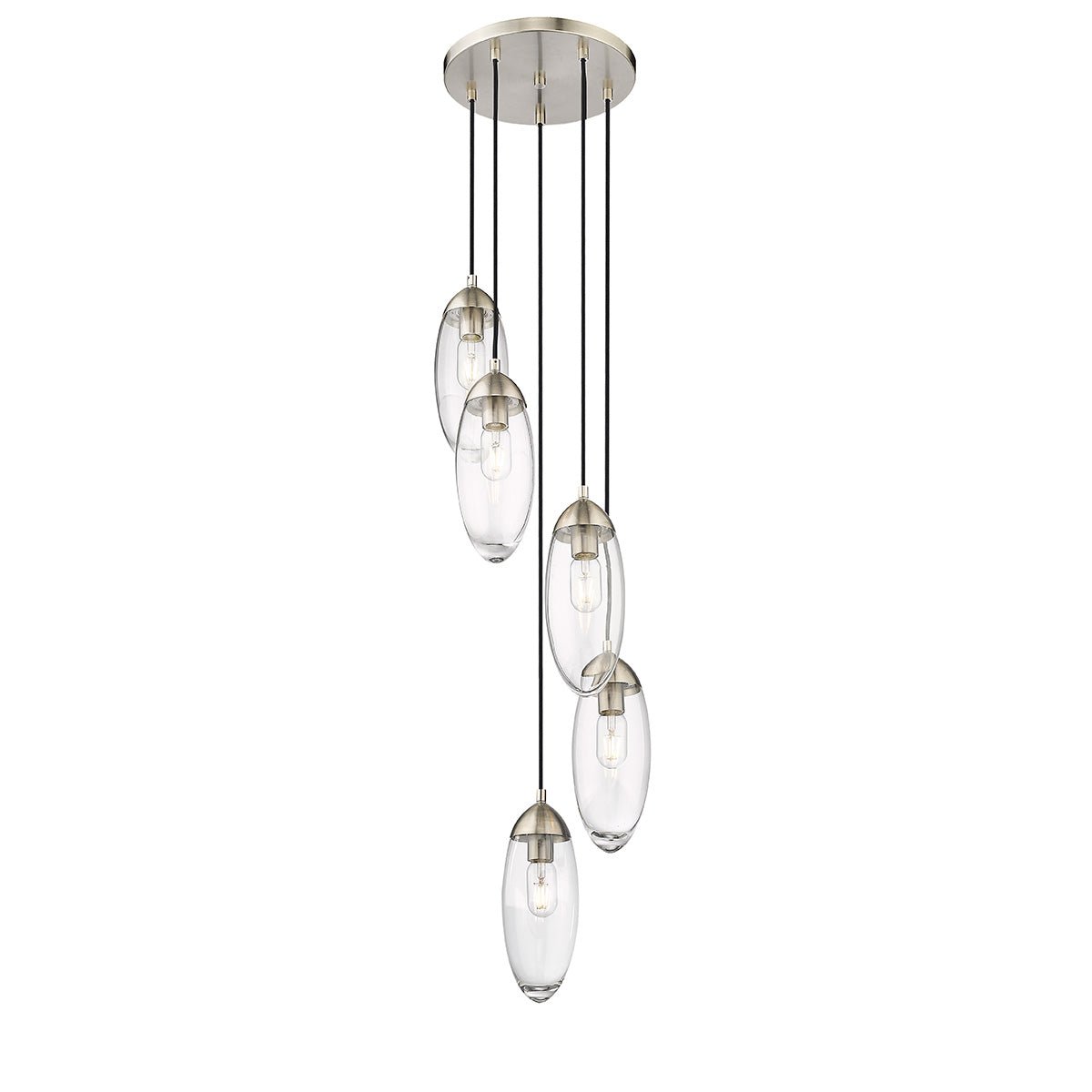 Chandelier Arden - Nickel brossé 12" by Z - Lite | Luminaires & cie