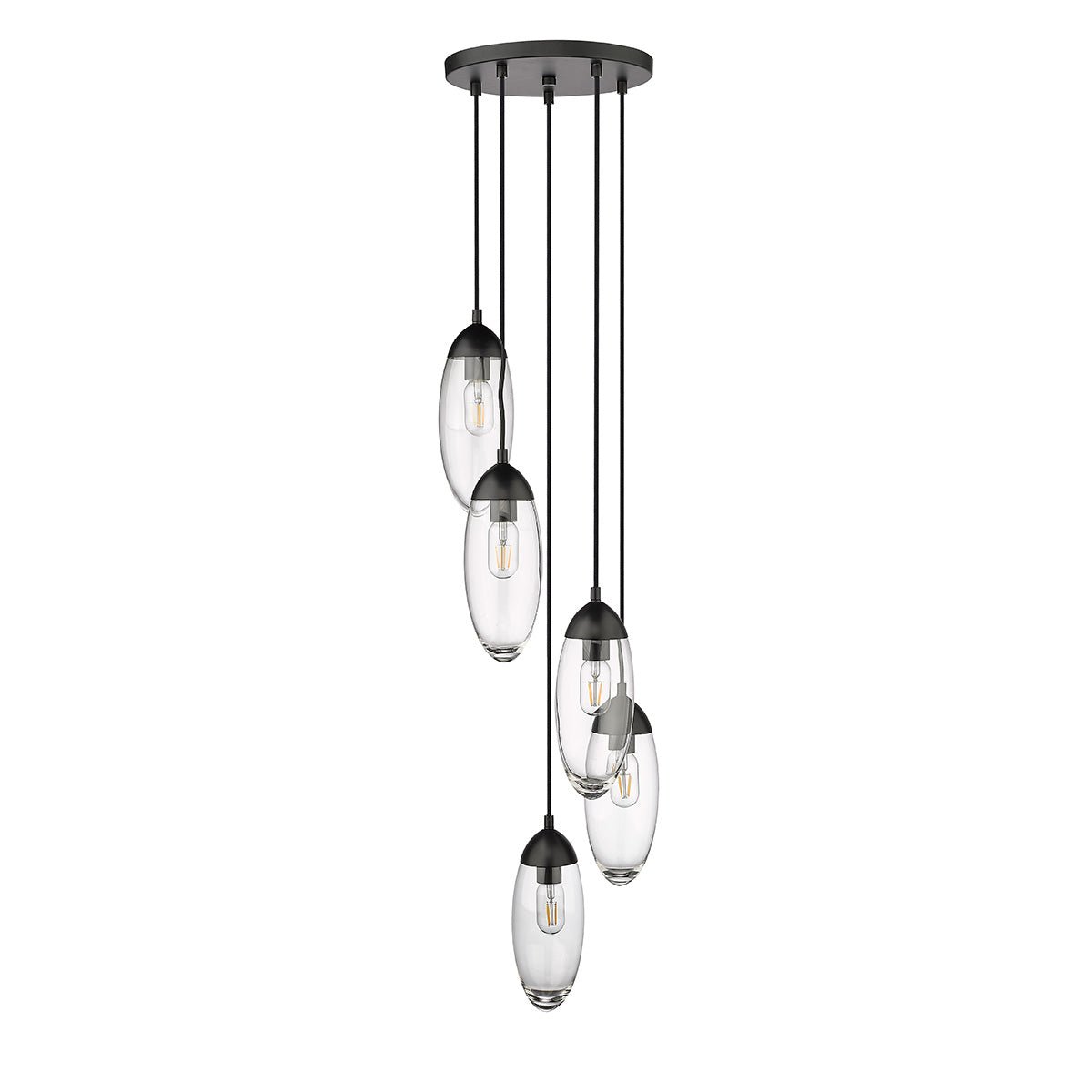 Chandelier Arden - Noir mat 12" by Z - Lite | Luminaires & cie