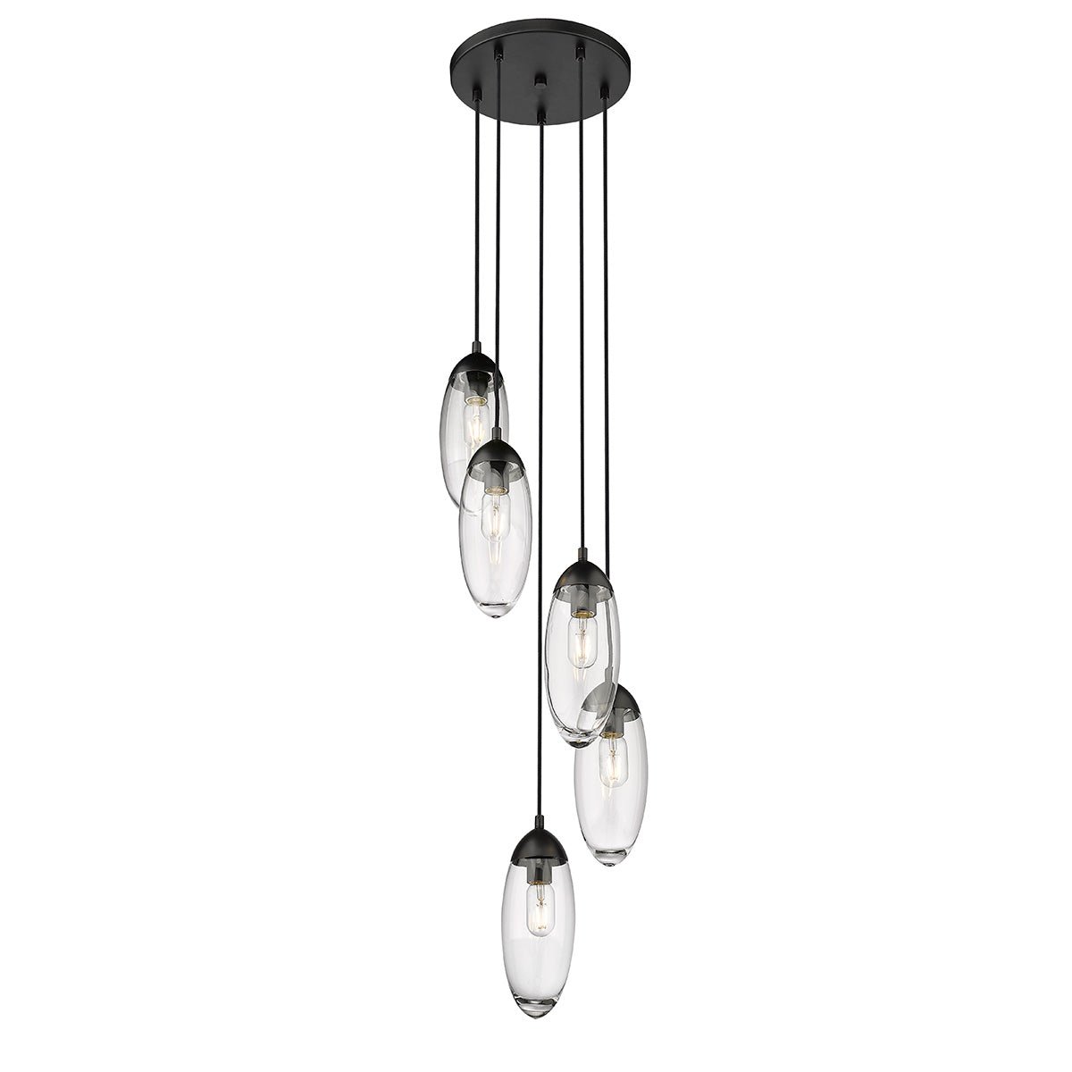 Chandelier Arden - Noir mat 12" by Z - Lite | Luminaires & cie