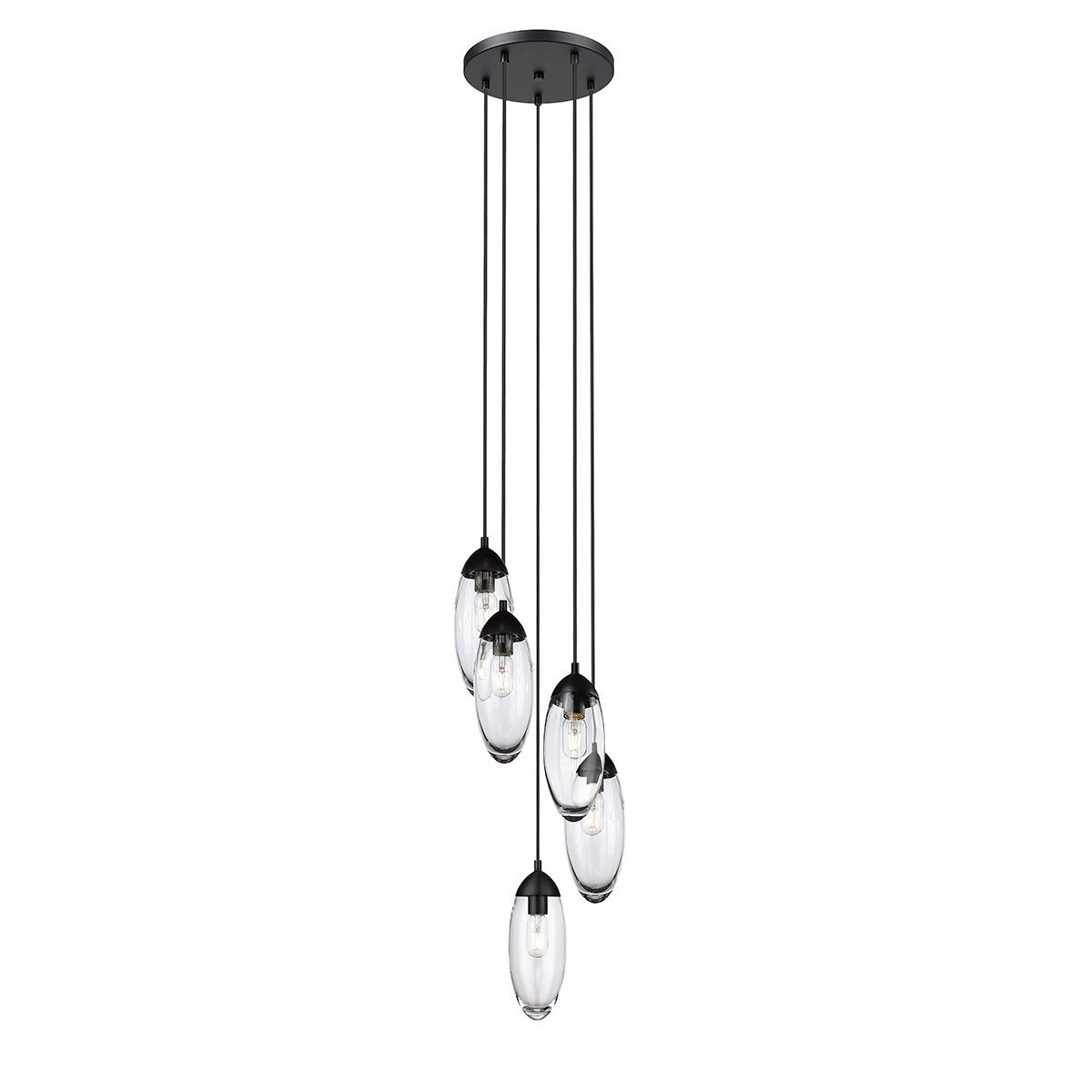 Chandelier Arden - Noir mat 12" by Z - Lite | Luminaires & cie