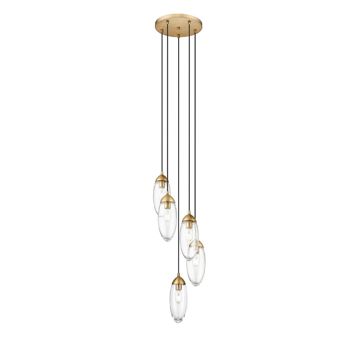 Chandelier Arden - Laiton frotté 12" by Z - Lite | Luminaires & cie