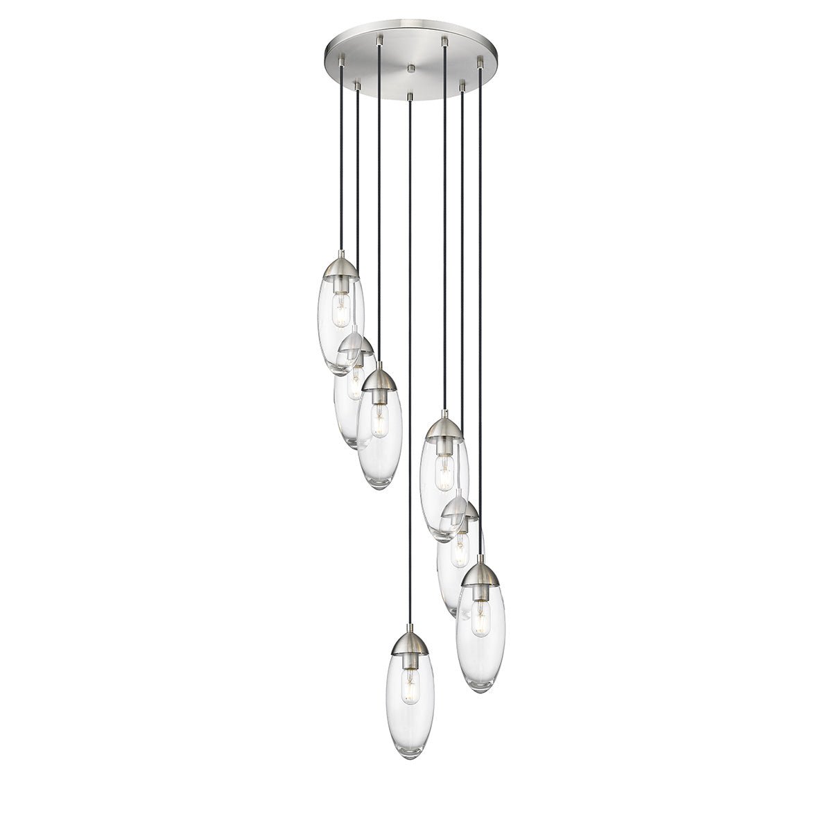 Chandelier Arden - Nickel brossé 18" by Z - Lite | Luminaires & cie