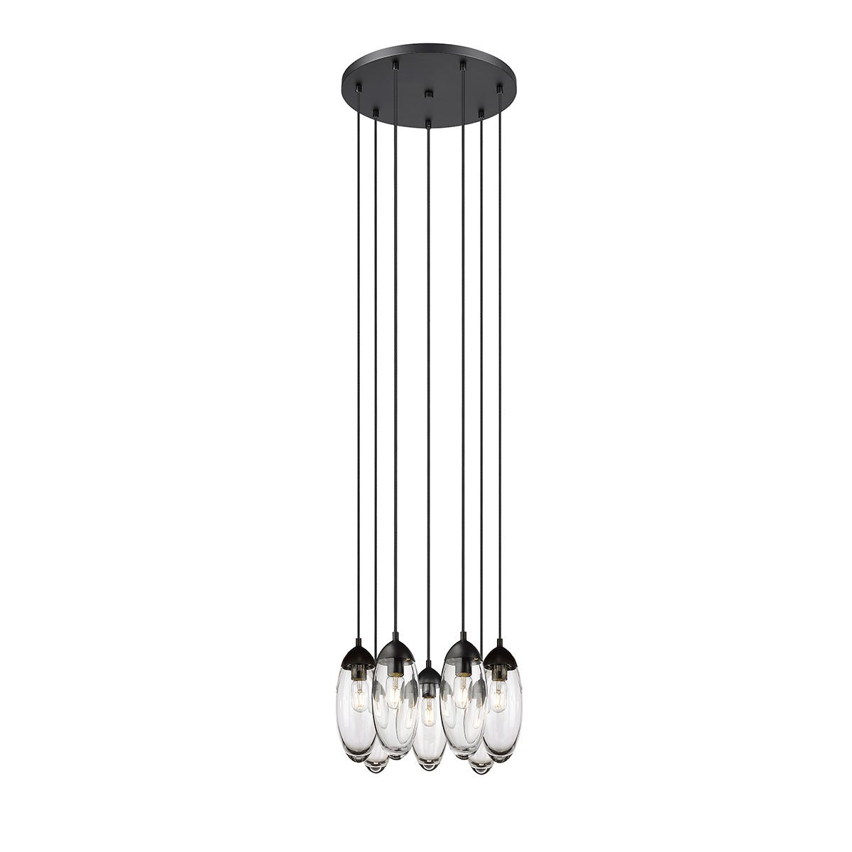 Chandelier Arden - Noir mat 18" by Z - Lite | Luminaires & cie