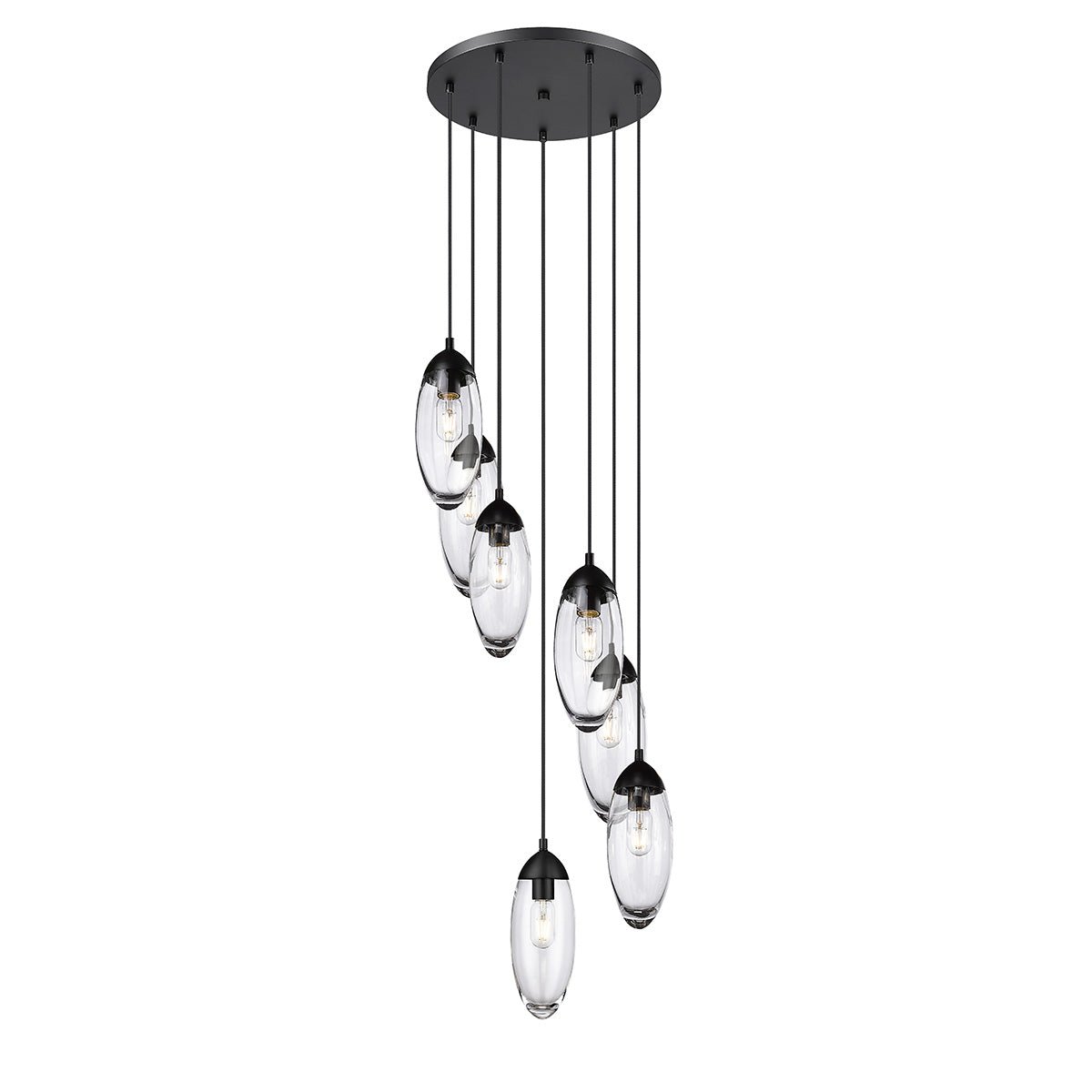 Chandelier Arden - Noir mat 18" by Z - Lite | Luminaires & cie