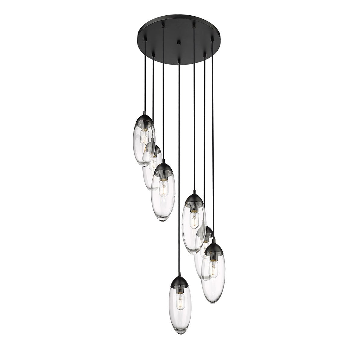 Chandelier Arden - Noir mat 18" by Z - Lite | Luminaires & cie