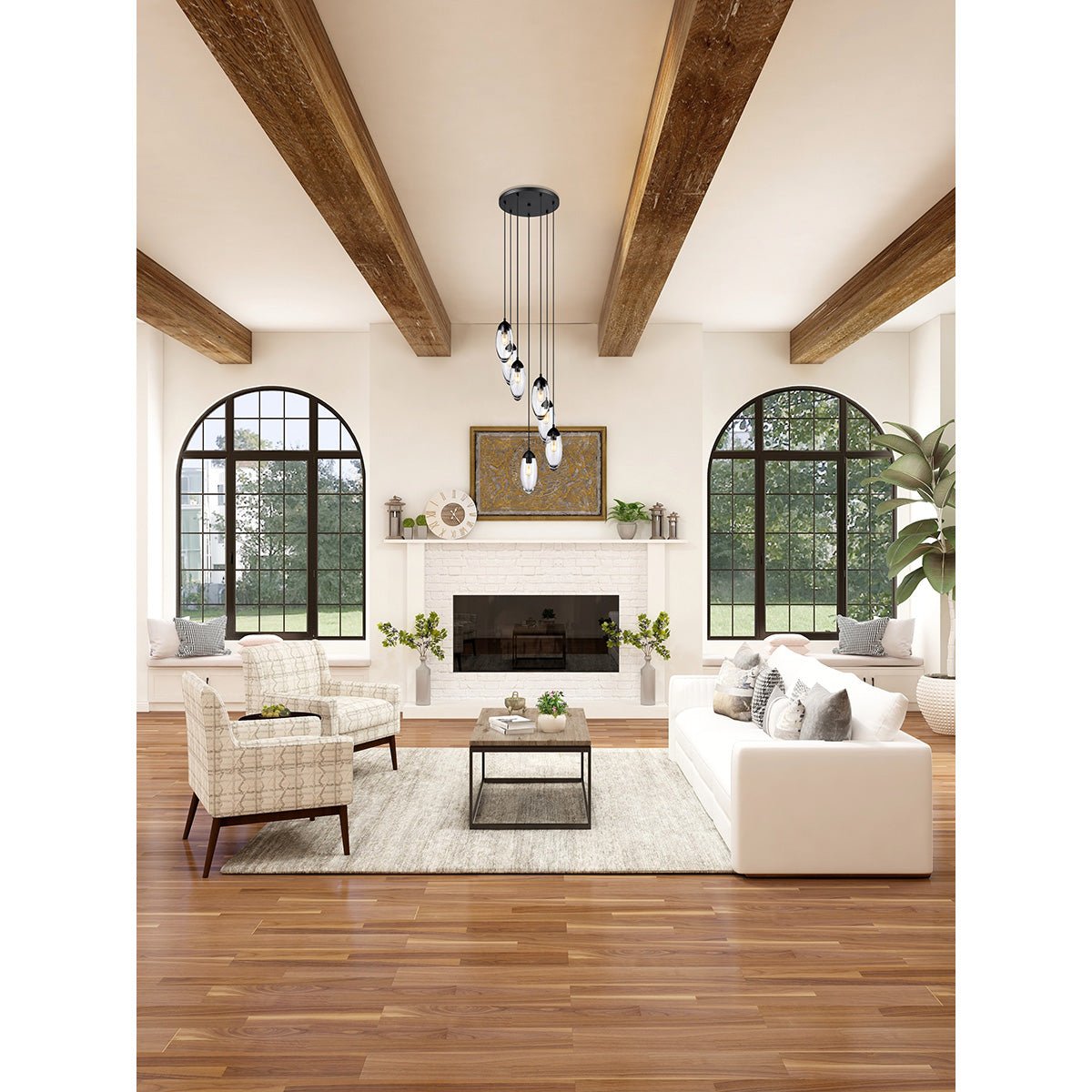 Chandelier Arden - Noir mat 18" by Z - Lite | Luminaires & cie
