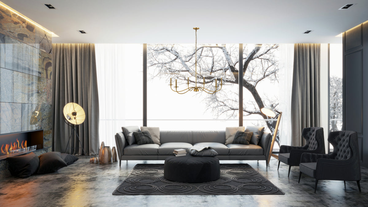 Lustre Arrington Laiton frotté, 42" – vue 5