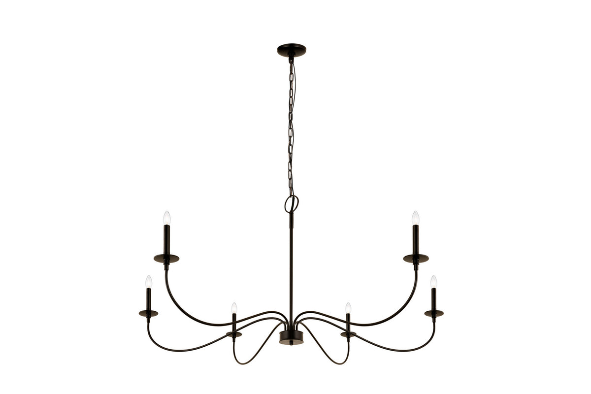 Lustre Arrington Noir mat, 63" – vue 2