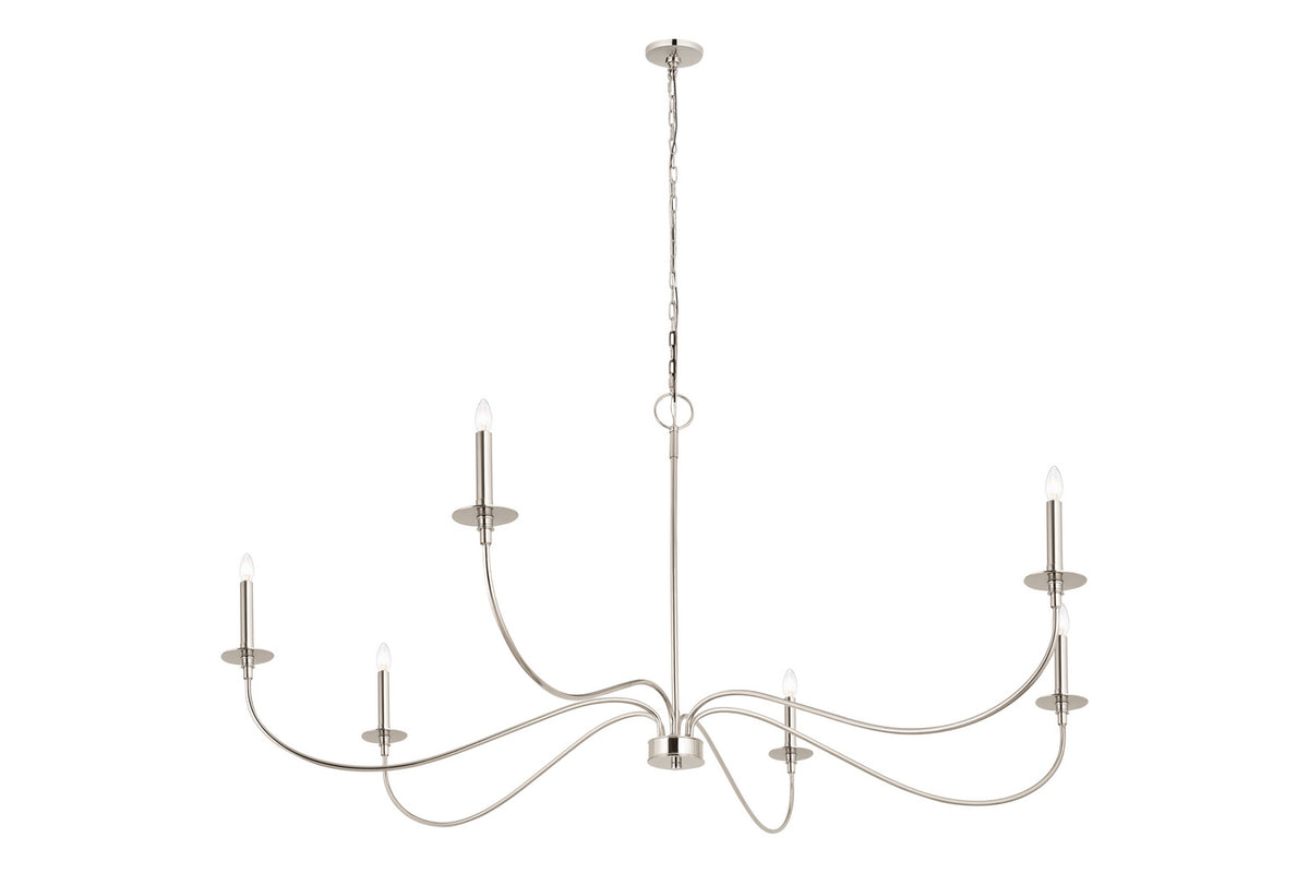 Lustre Arrington Nickel poli, 63" – vue 2