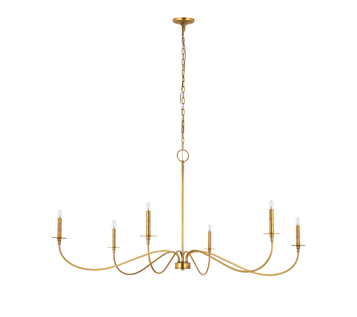 Lustre Arrington Laiton frotté, 63" – Z-Lite