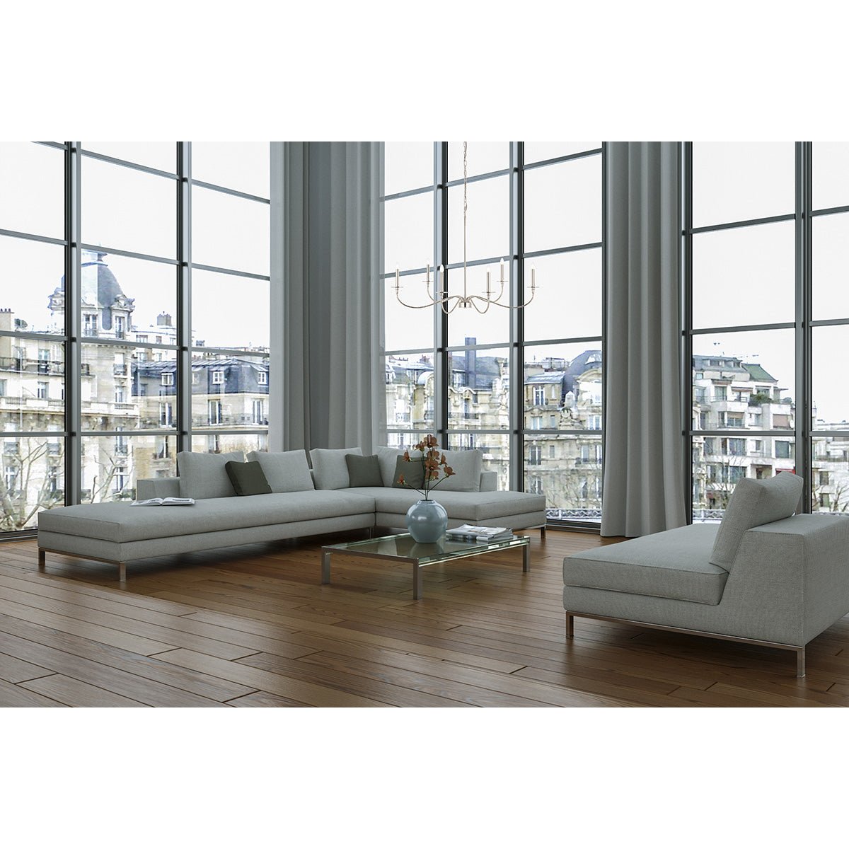 Chandelier Arrington - Nickel poli 42" by Z - Lite | Luminaires & cie