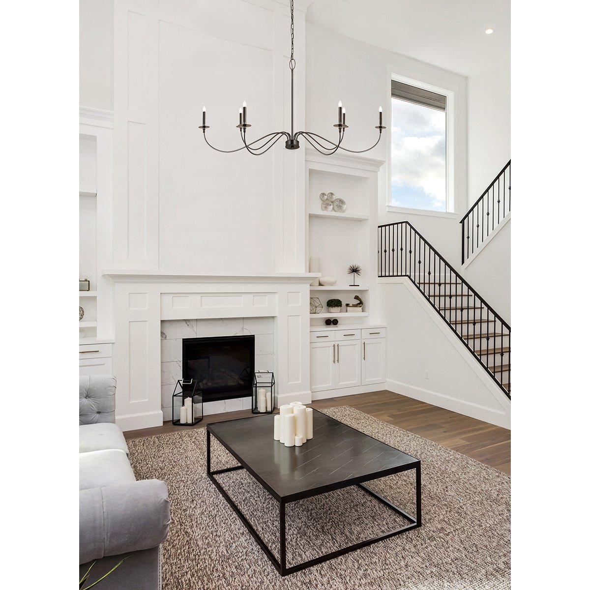Chandelier Arrington - Bronze plaqué 63" by Z - Lite | Luminaires & cie