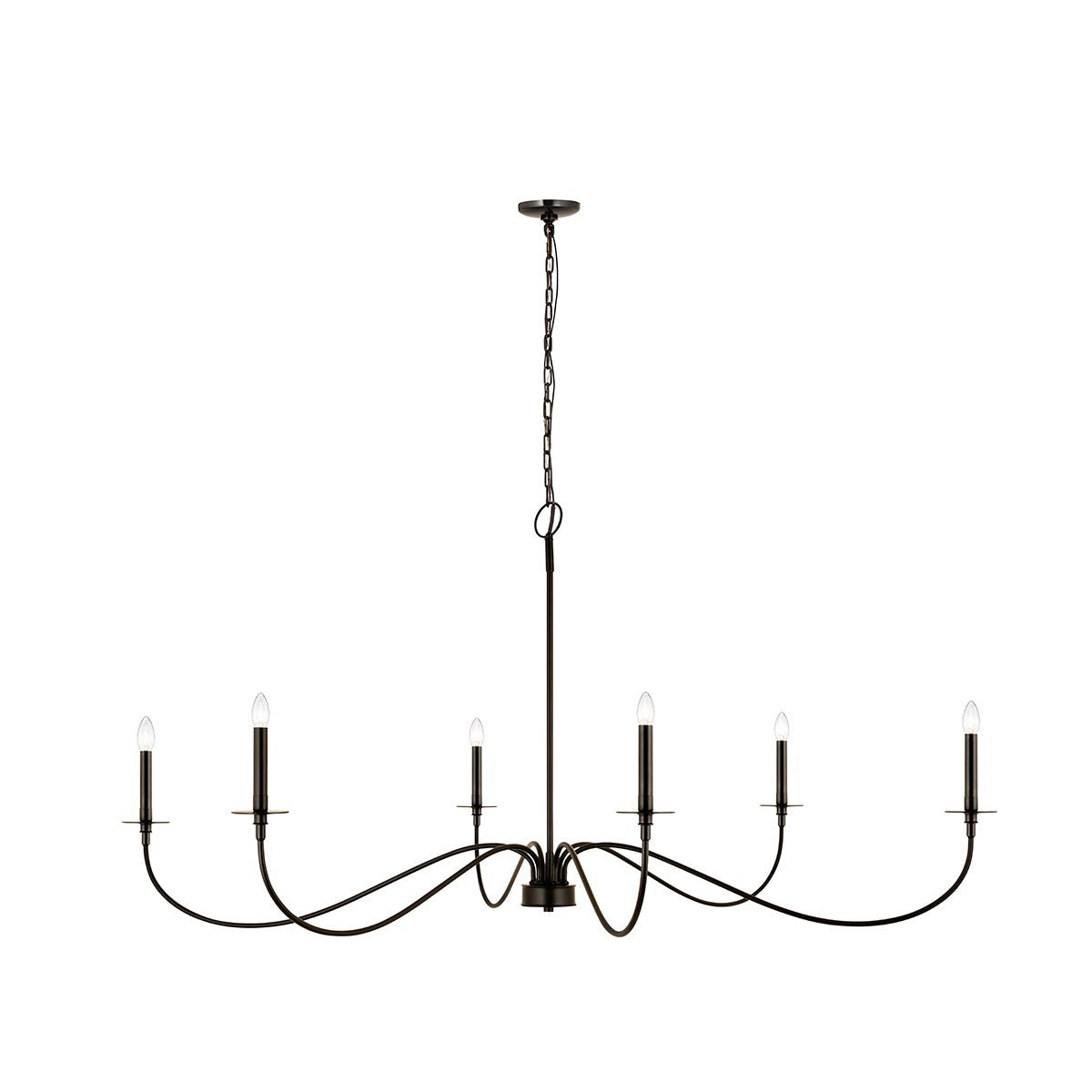 Chandelier Arrington - Noir mat 63" by Z - Lite | Luminaires & cie