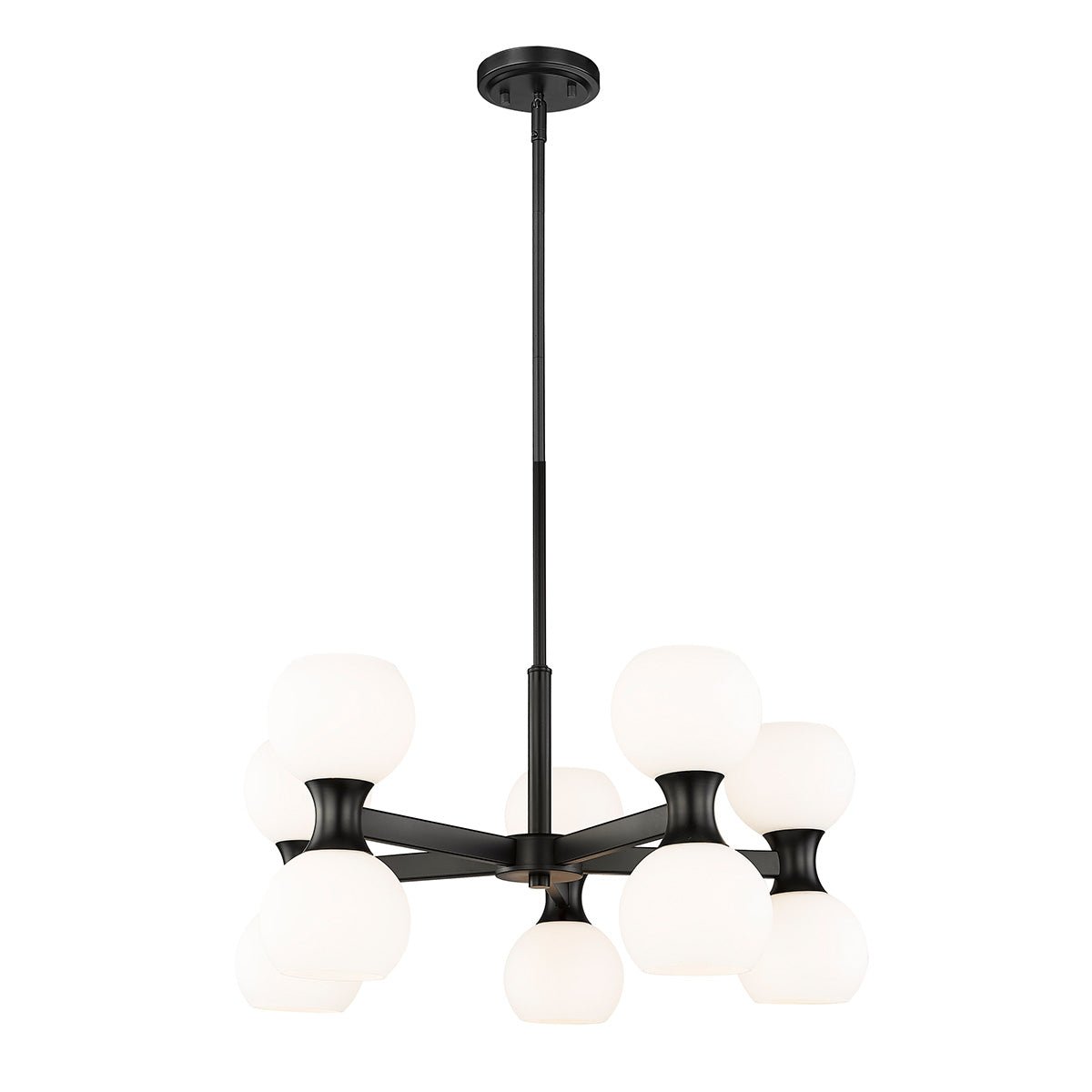 Chandelier Artemis - Noir mat 25" by Z - Lite | Luminaires & cie