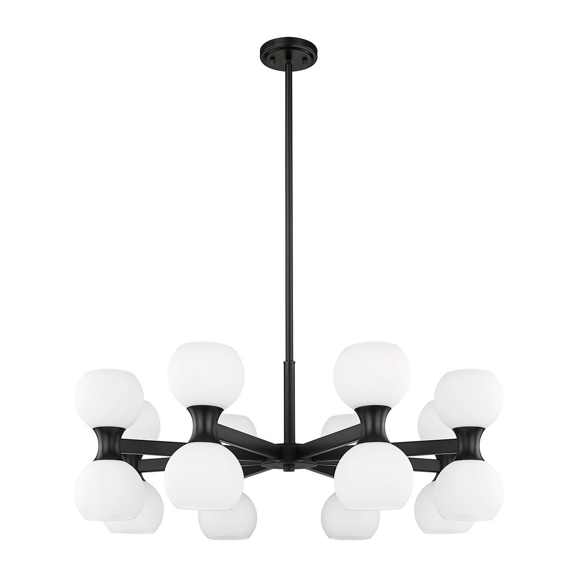 Chandelier Artemis - Noir mat 32" by Z - Lite | Luminaires & cie