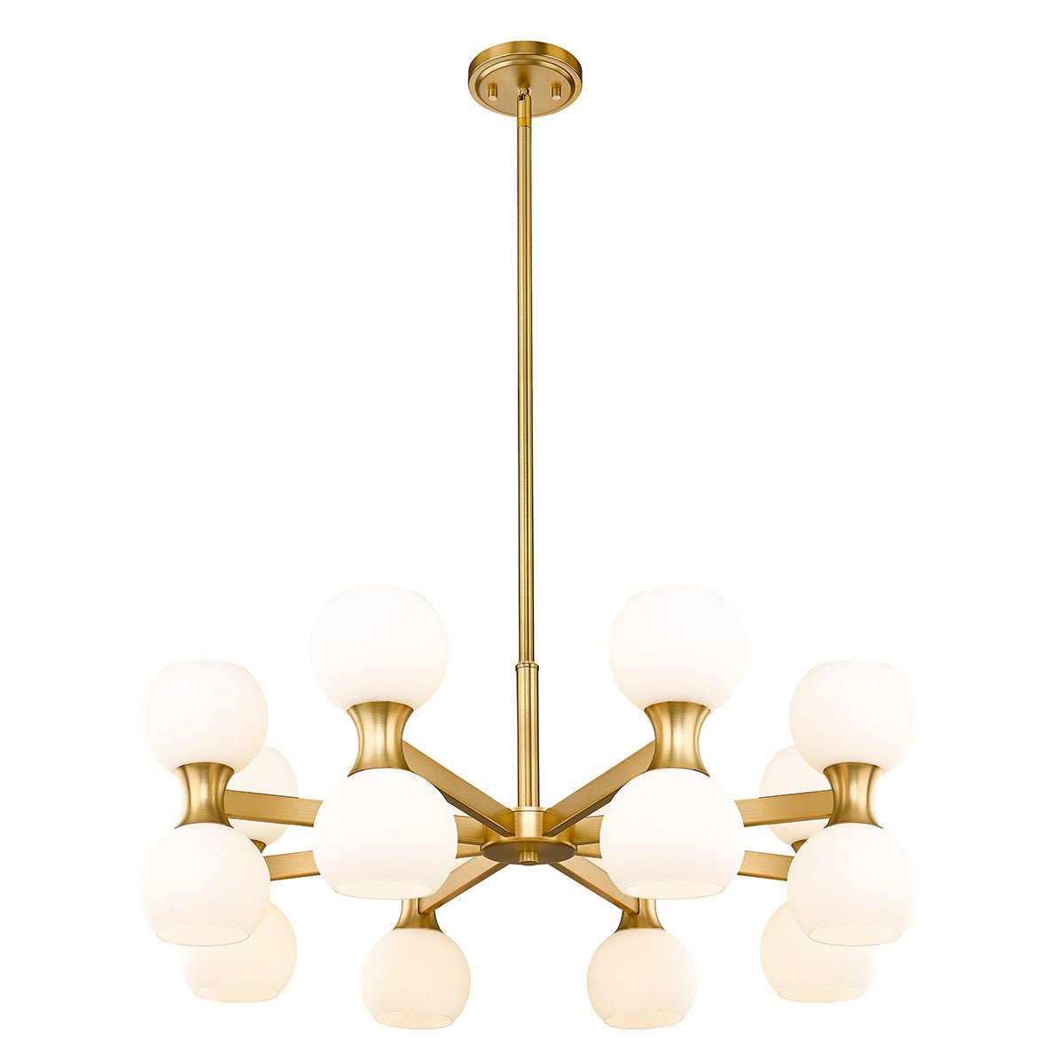 Chandelier Artemis - Or moderne 32" by Z - Lite | Luminaires & cie
