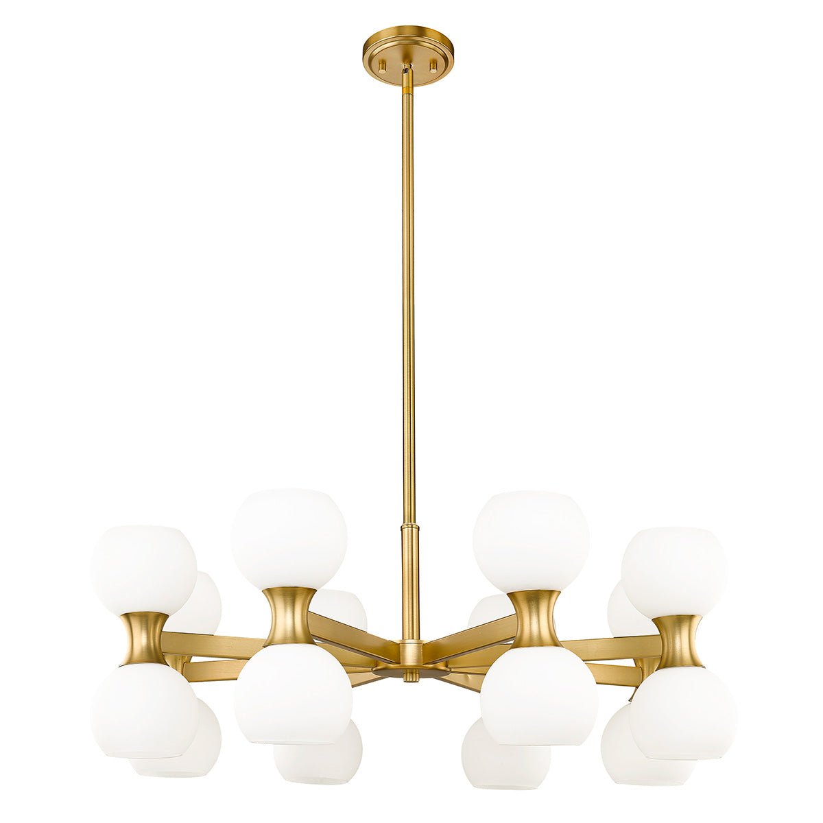 Chandelier Artemis - Or moderne 32" by Z - Lite | Luminaires & cie