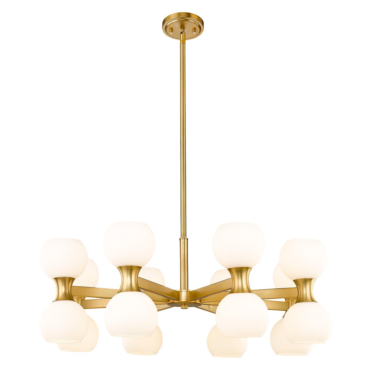 Chandelier Artemis - Or moderne 32" by Z - Lite | Luminaires & cie