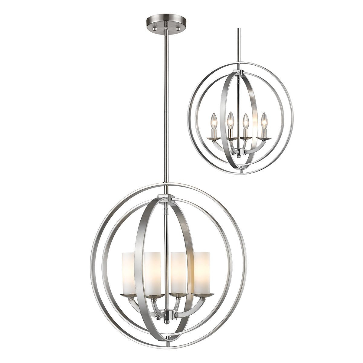Chandelier Ashling - Nickel brossé 19.88" by Z - Lite | Luminaires & cie