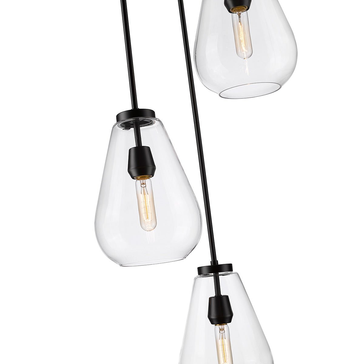 Chandelier Ayra - Noir mat by Z - Lite | Luminaires & cie