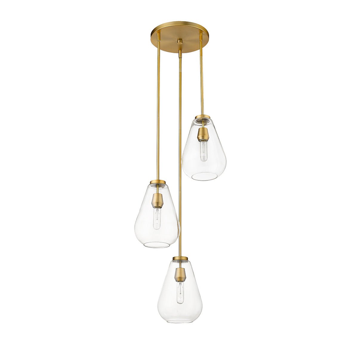 Chandelier Ayra - Laiton ancien by Z - Lite | Luminaires & cie