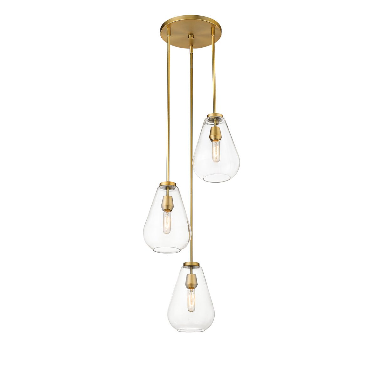 Chandelier Ayra - Laiton ancien by Z - Lite | Luminaires & cie