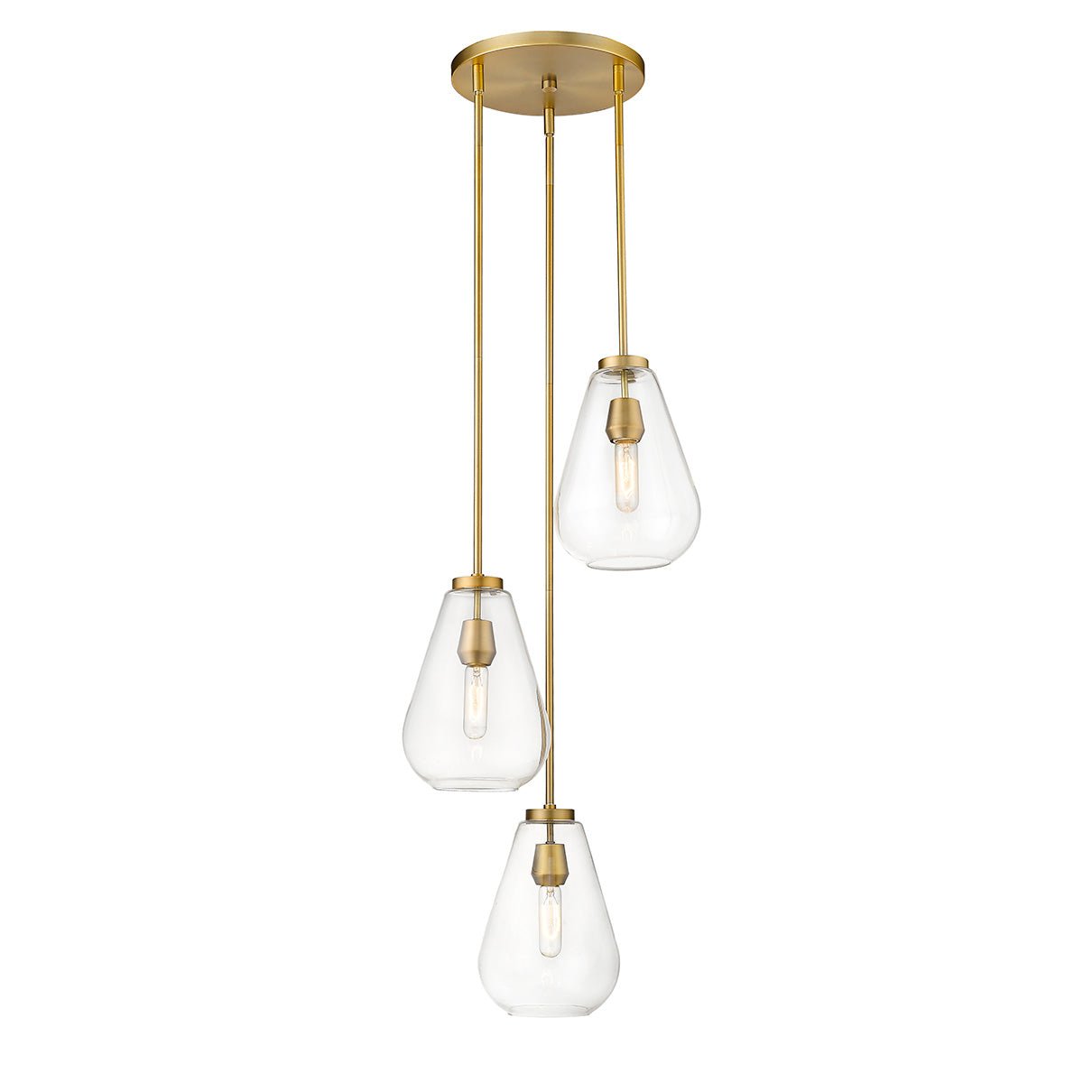 Chandelier Ayra - Laiton ancien by Z - Lite | Luminaires & cie