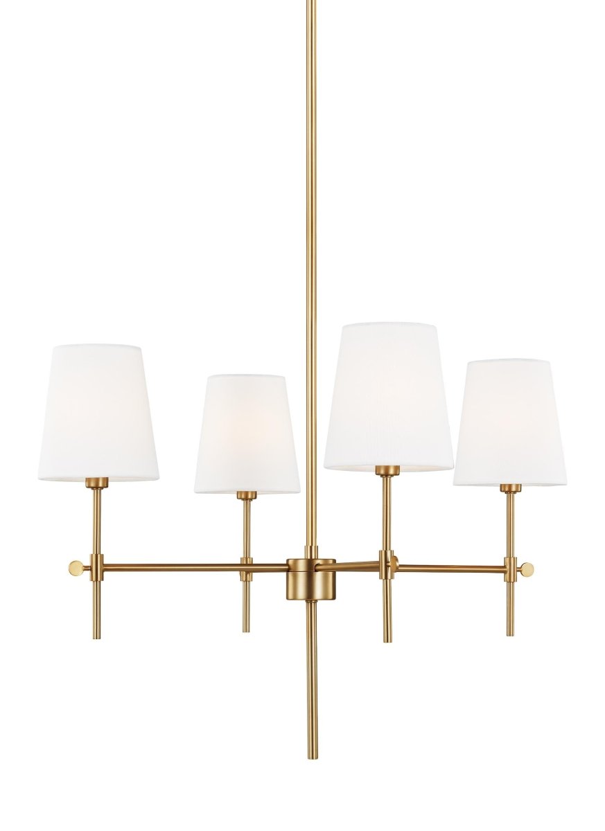 Chandelier Baker - Laiton satiné 26" Ampoules non - incluses by Visual Comfort Studio | Luminaires & cie