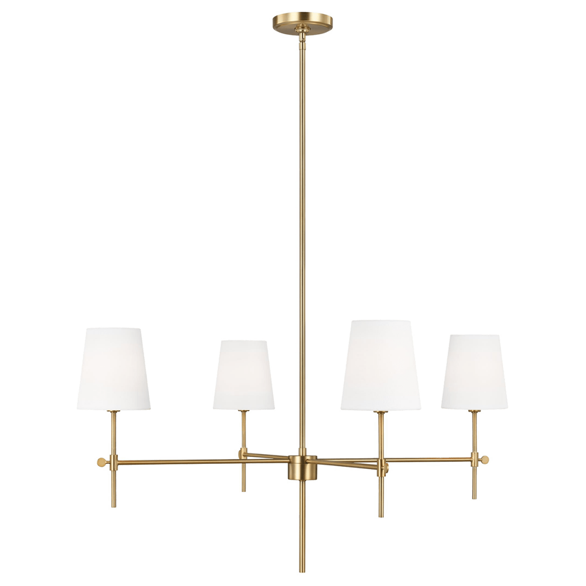 Chandelier Baker - Laiton satiné 36" Ampoules non - incluses by Visual Comfort Studio | Luminaires & cie