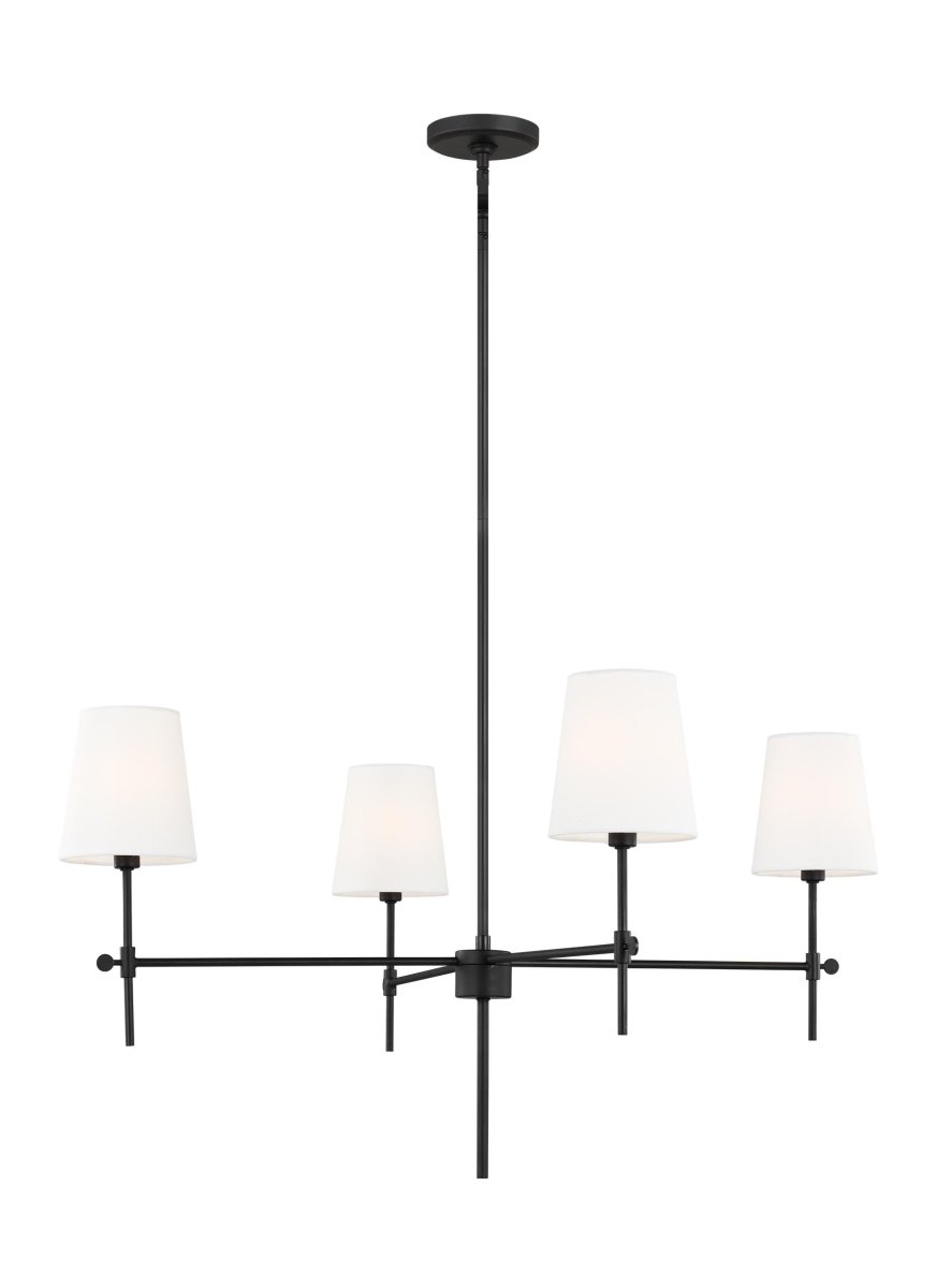 Chandelier Baker - Noir de minuit 36" Ampoules DEL incluses by Visual Comfort Studio | Luminaires & cie
