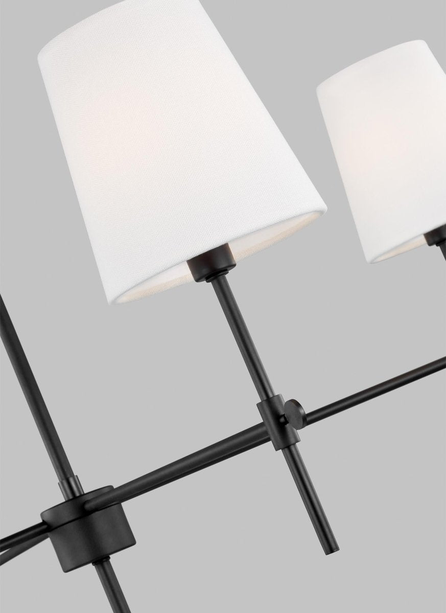 Chandelier Baker - Noir de minuit 36" Ampoules DEL incluses by Visual Comfort Studio | Luminaires & cie