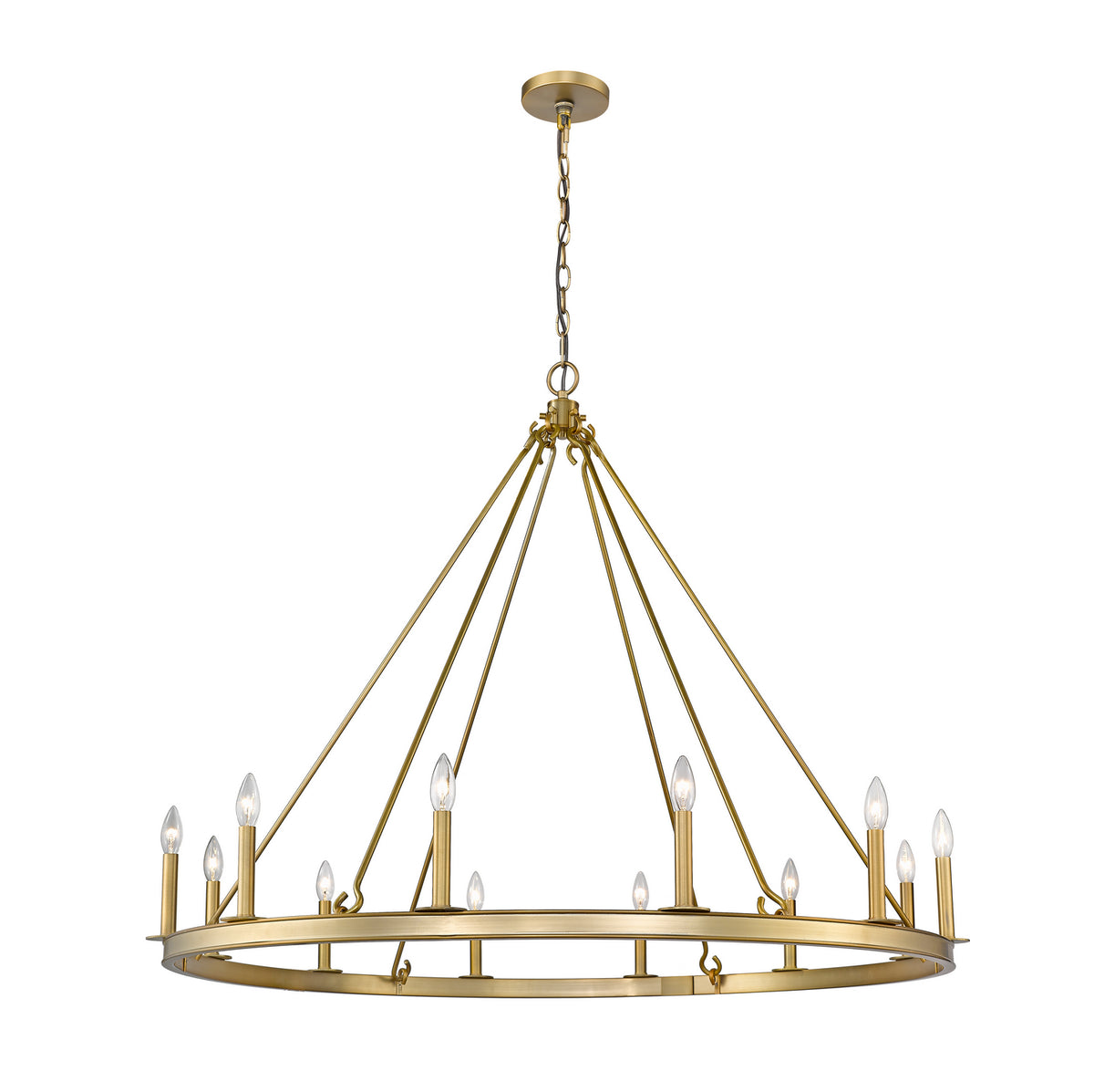 Lustre Barclay Laiton ancien, 48" – Z-Lite