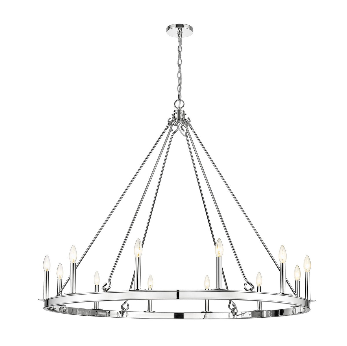 Lustre Barclay Nickel poli, 48" – Z-Lite