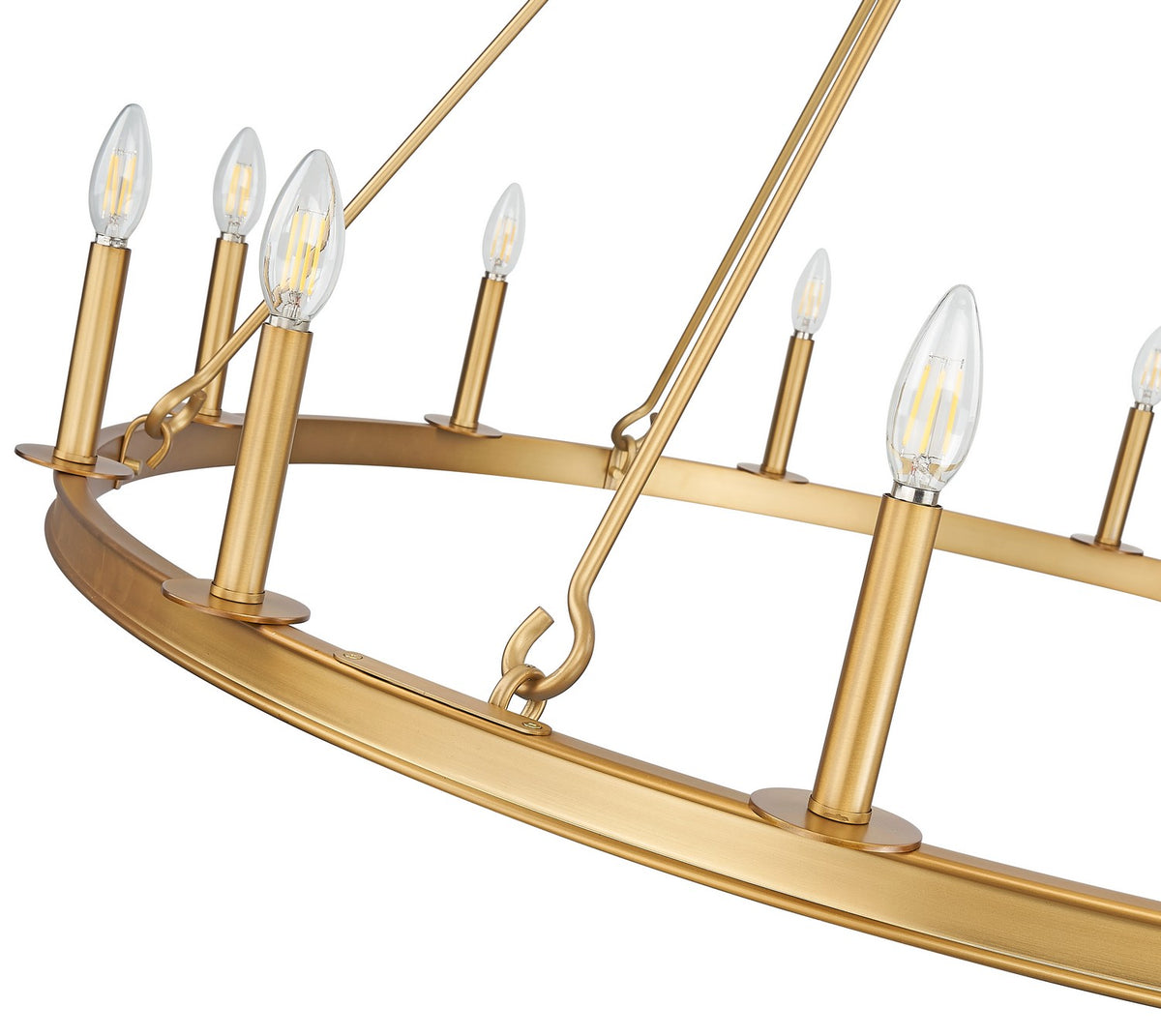 Lustre Barclay Laiton frotté, 48" – vue 5