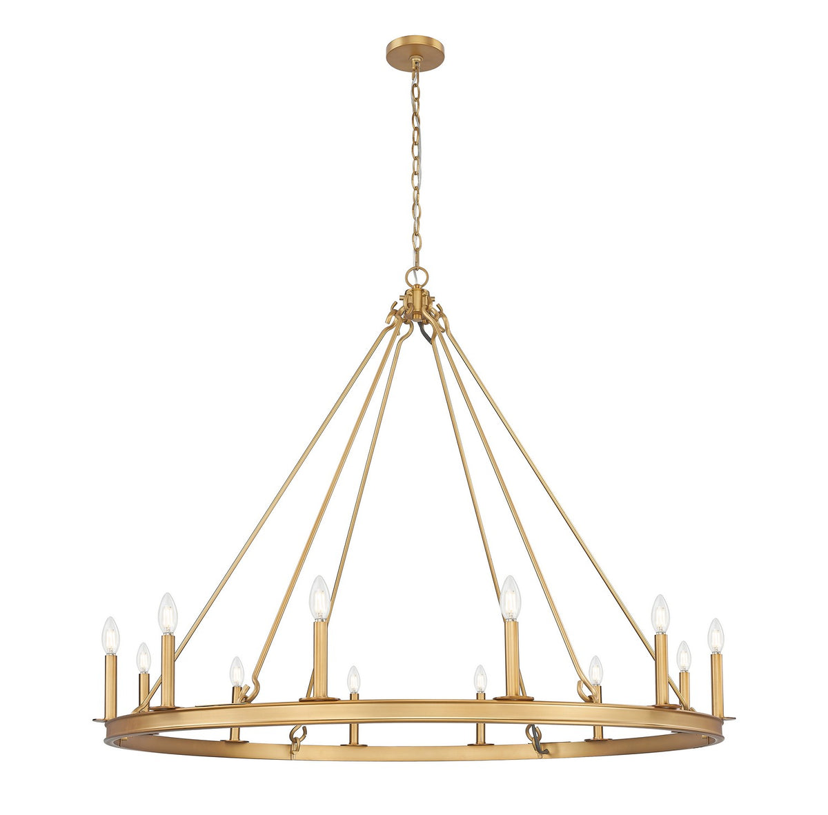 Lustre Barclay Laiton frotté, 48" – Z-Lite
