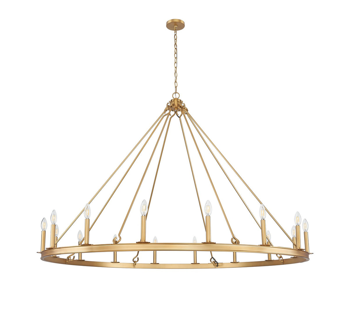 Lustre Barclay Laiton frotté, 62" – vue 4