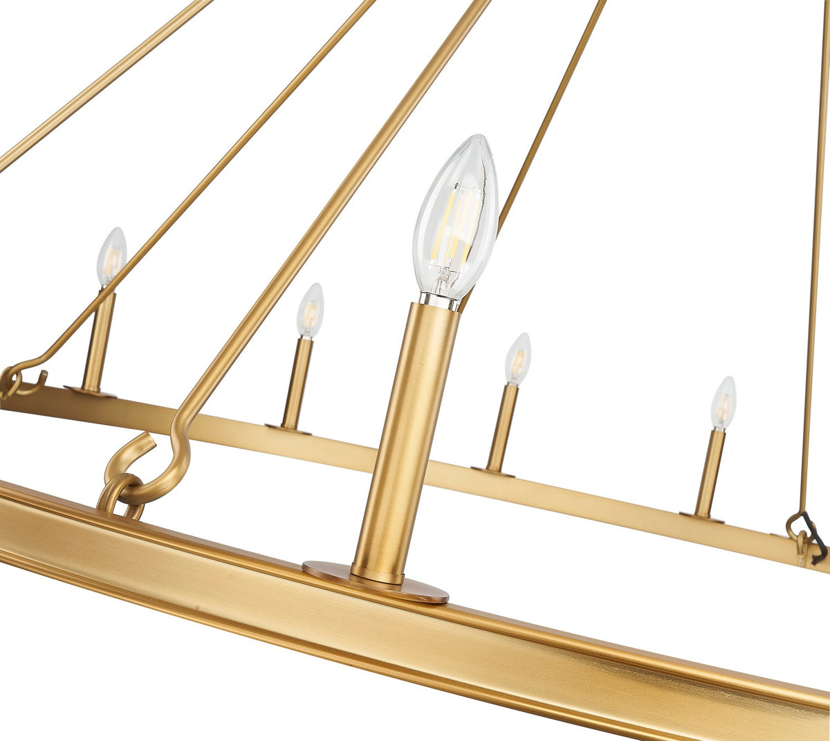 Lustre Barclay Laiton frotté, 62" – vue 5