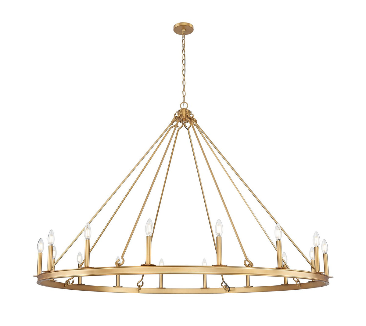 Lustre Barclay Laiton frotté, 62" – Z-Lite