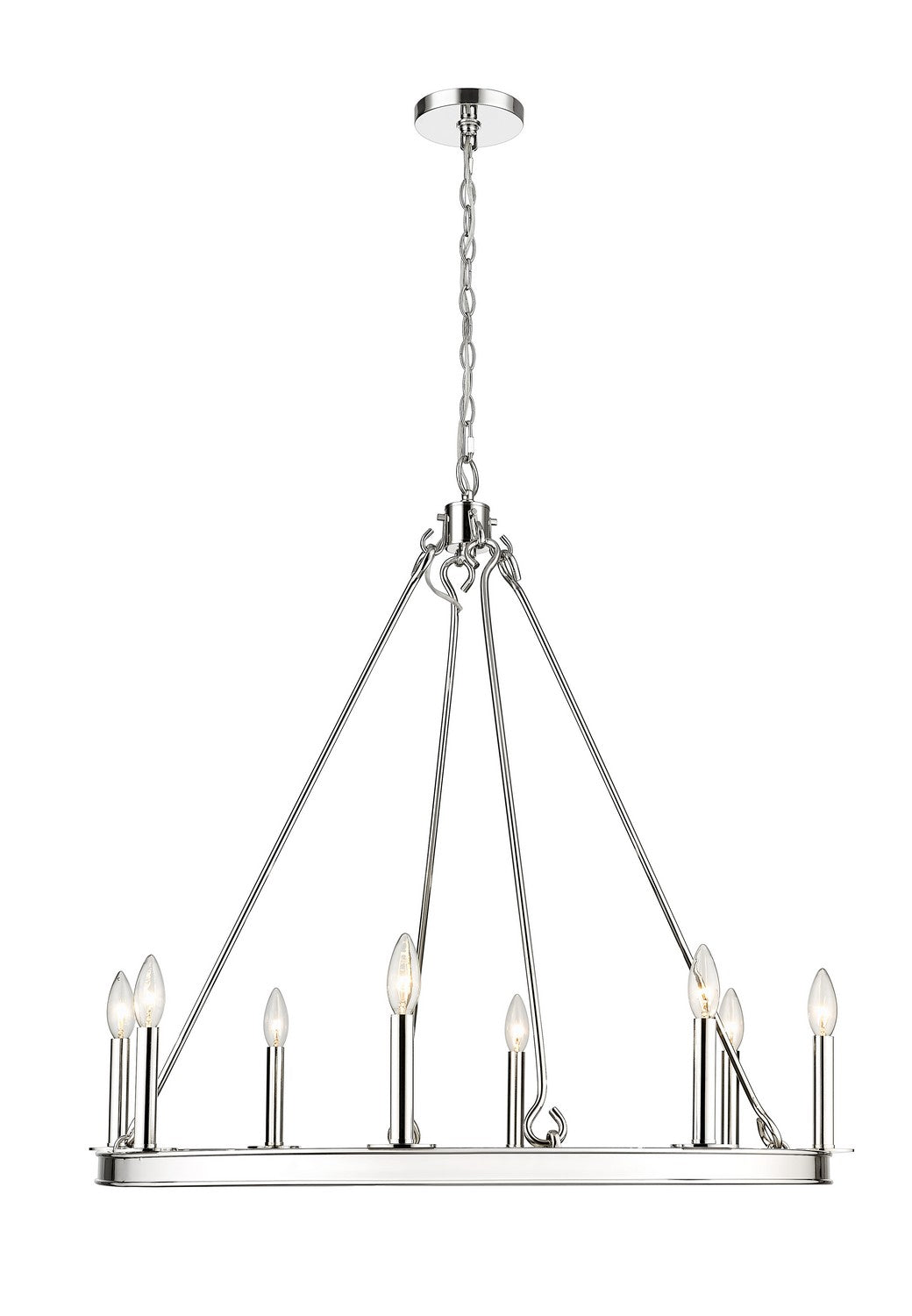 Lustre Barclay Nickel poli, 33" – vue 3