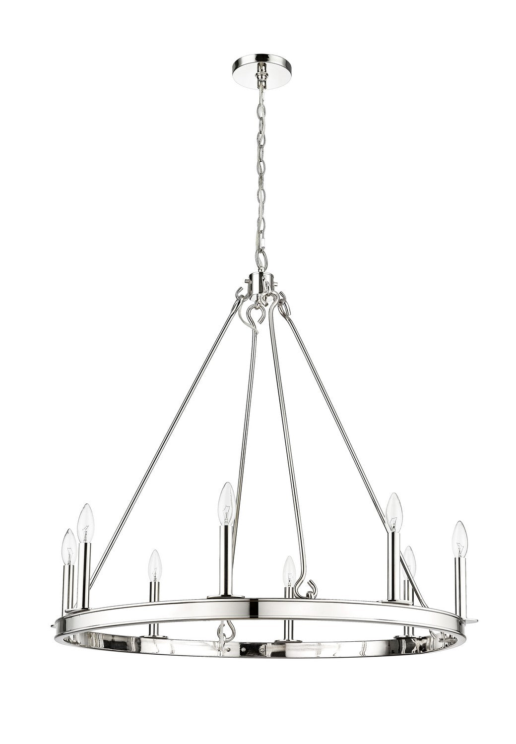 Lustre Barclay Nickel poli, 33" – vue 4