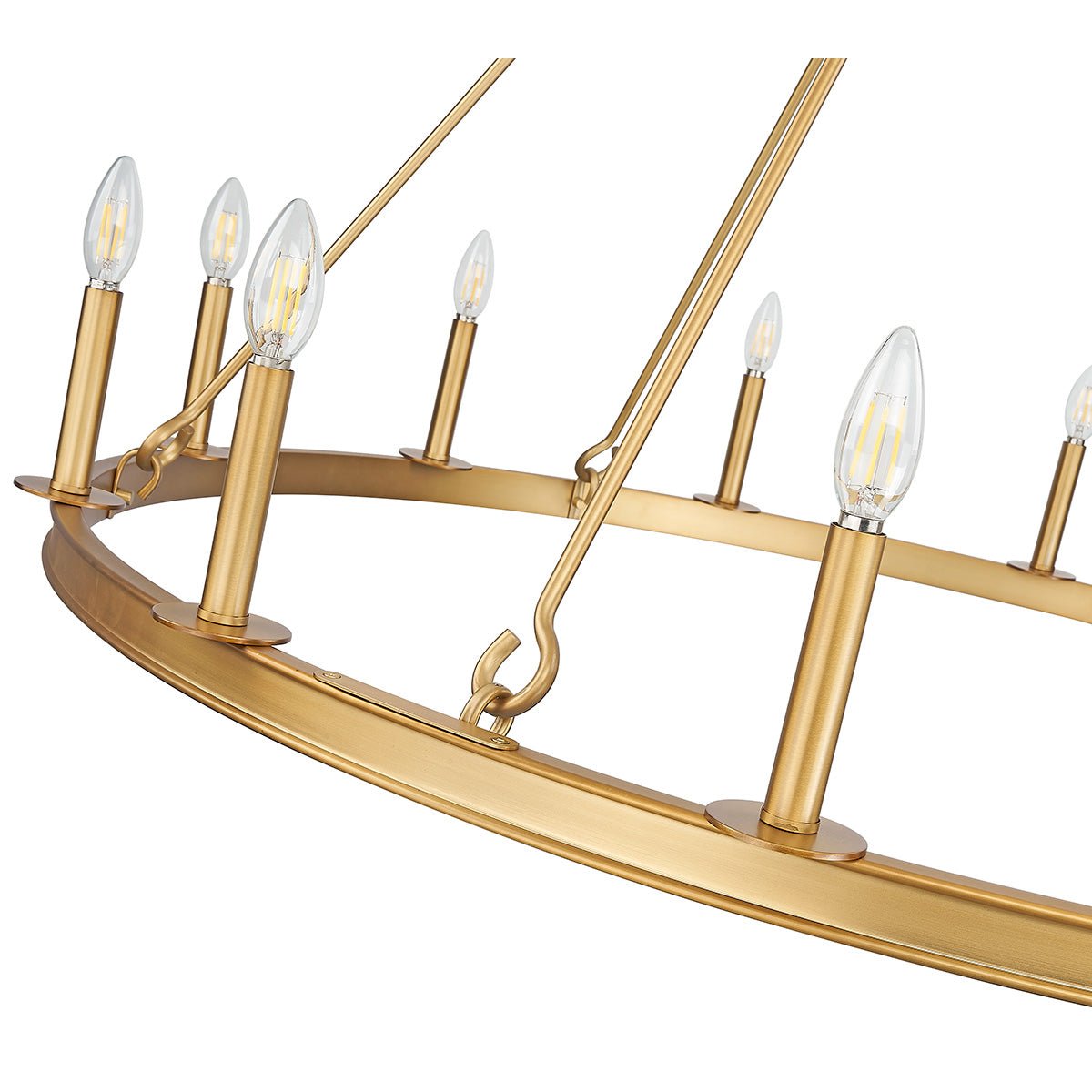 Chandelier Barclay - Laiton frotté 48" by Z - Lite | Luminaires & cie