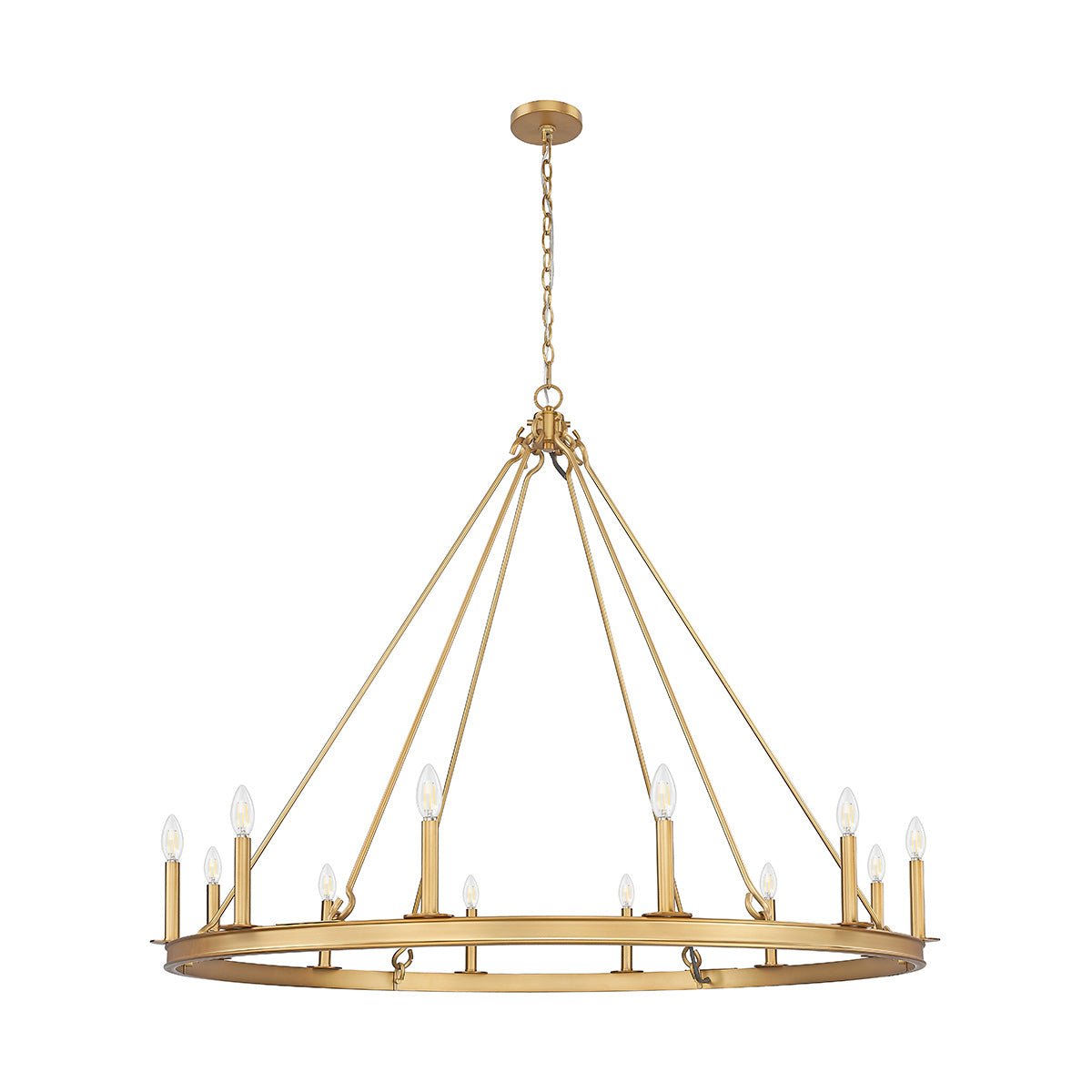 Chandelier Barclay - Laiton frotté 48" by Z - Lite | Luminaires & cie