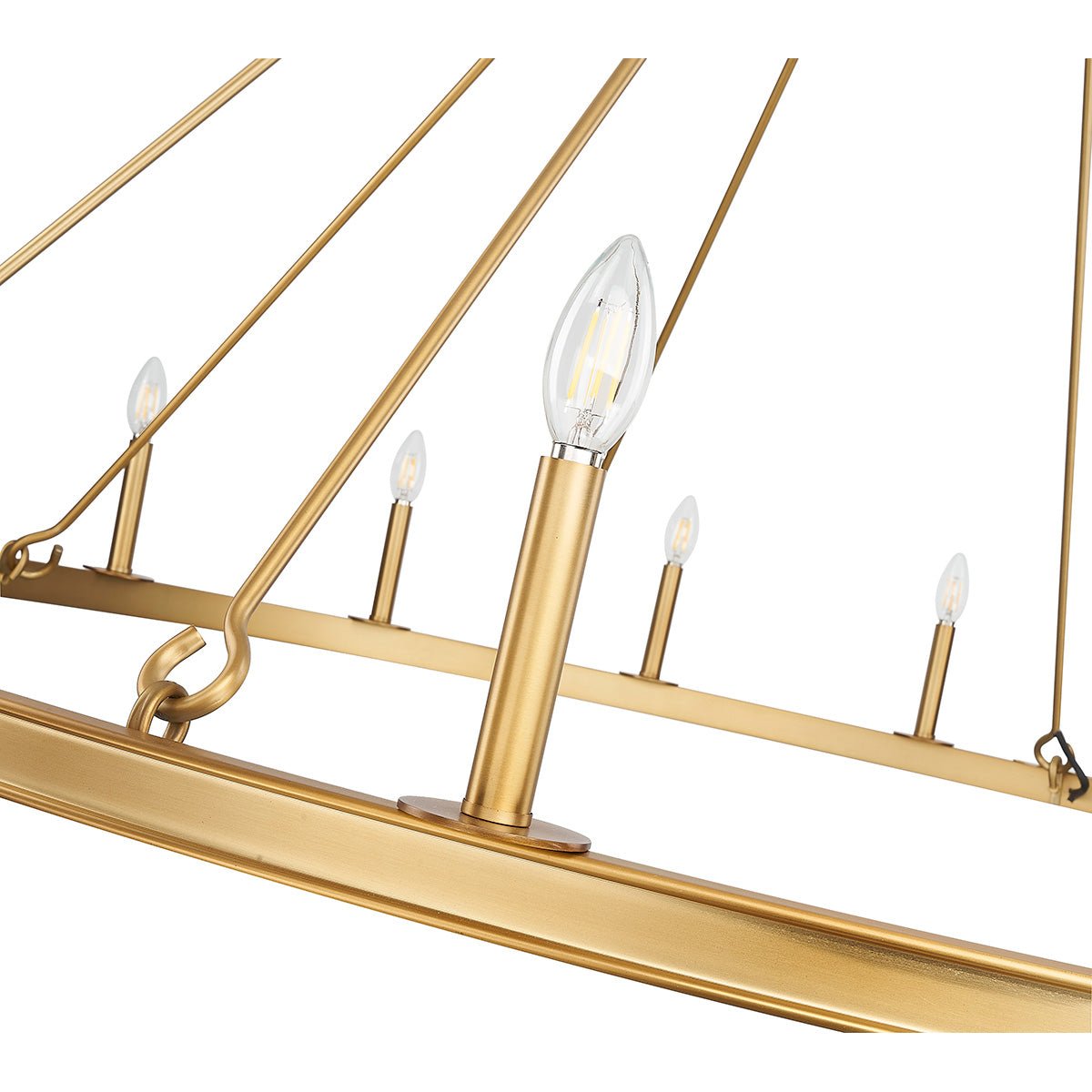 Chandelier Barclay - Laiton frotté 62" by Z - Lite | Luminaires & cie
