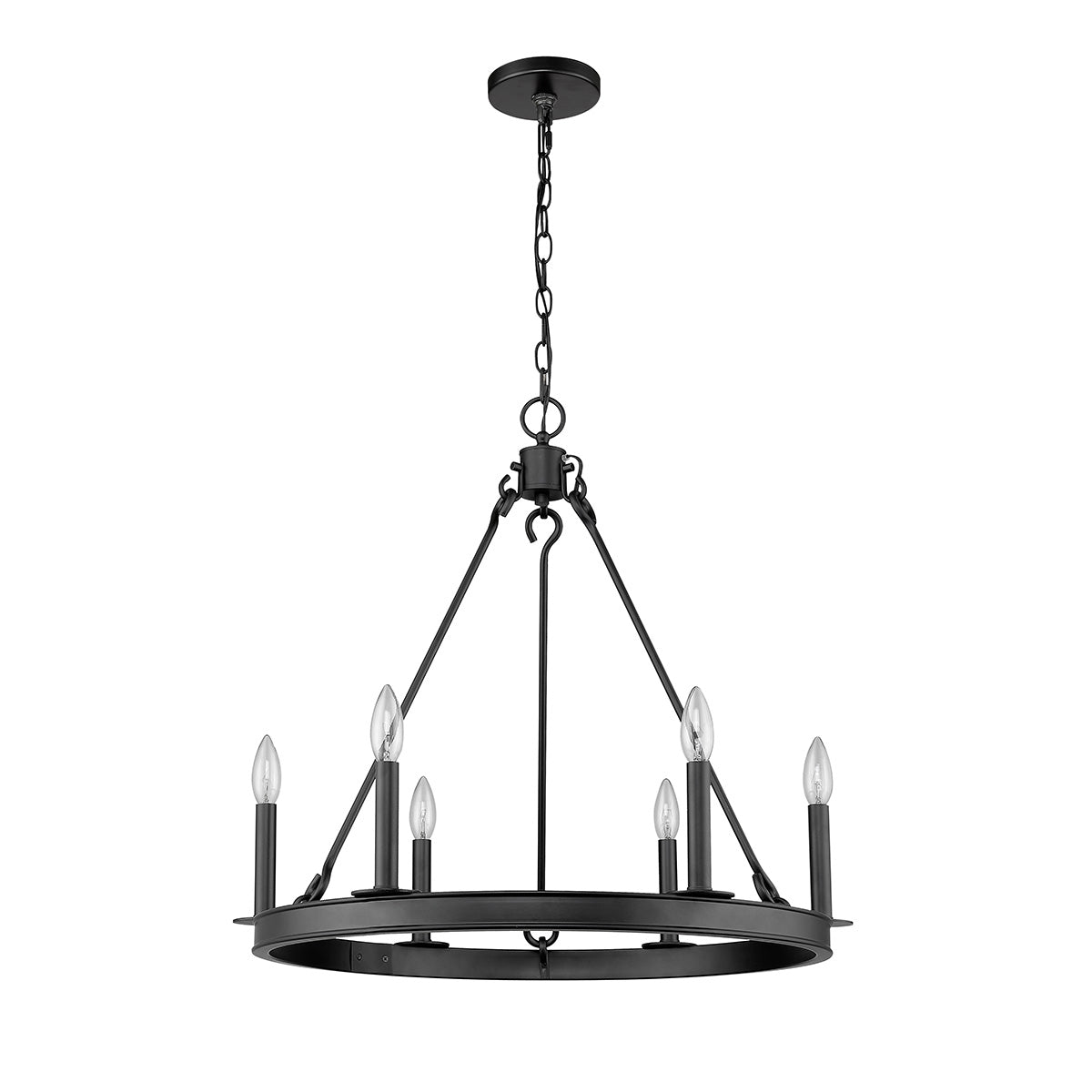 Chandelier Barclay - Noir mat 25" by Z - Lite | Luminaires & cie