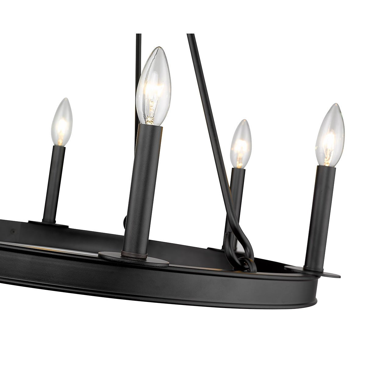 Chandelier Barclay - Noir mat 25" by Z - Lite | Luminaires & cie