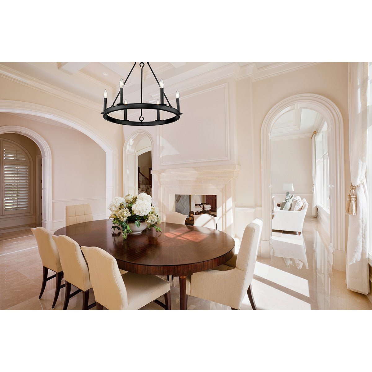 Chandelier Barclay - Noir mat 25" by Z - Lite | Luminaires & cie